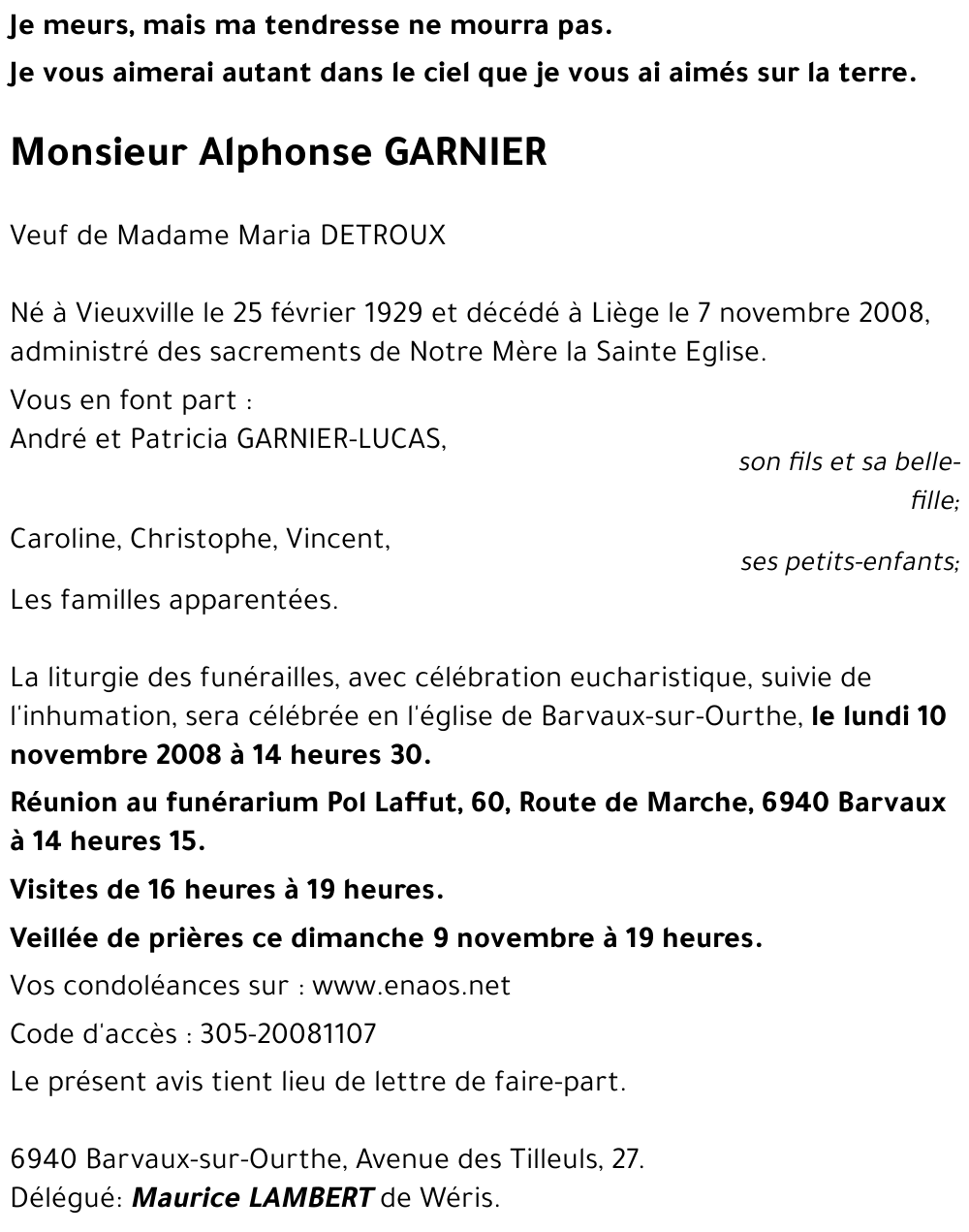 Alphonse GARNIER