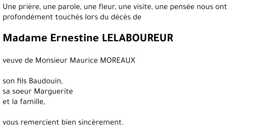 Ernestine LELABOUREUR