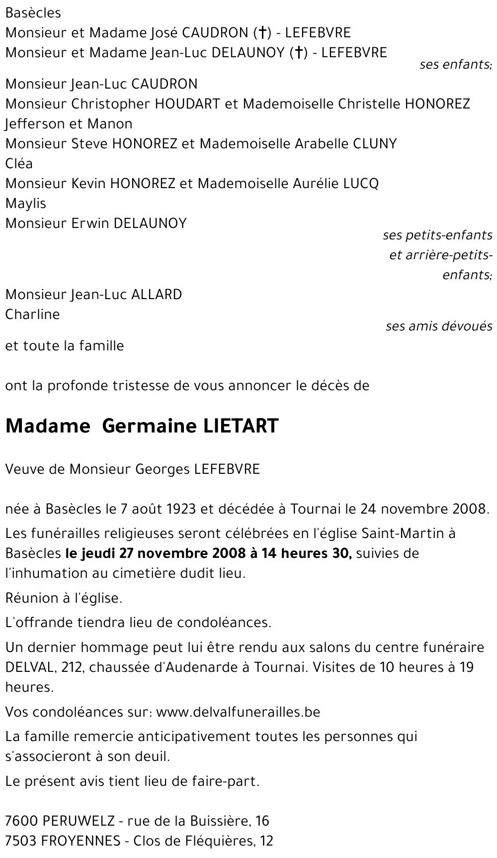 Germaine LIETART