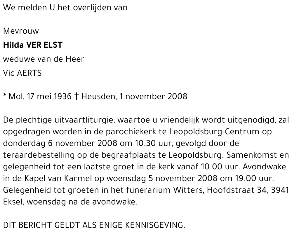 Hilda Ver Elst