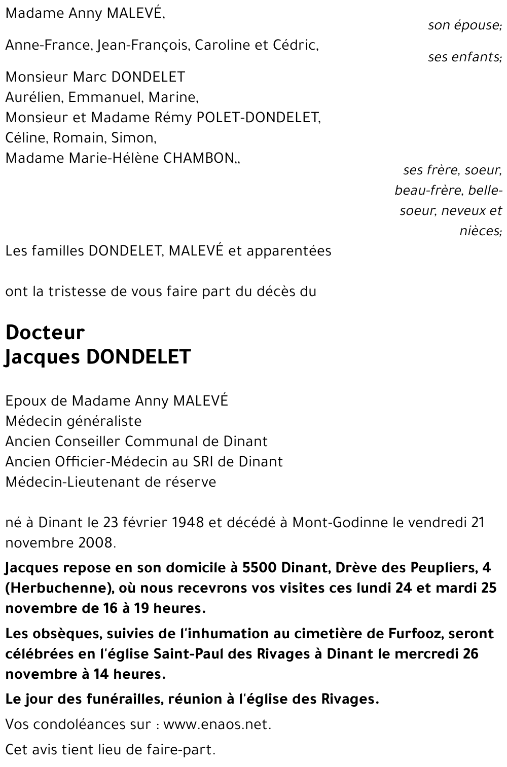 Jacques DONDELET