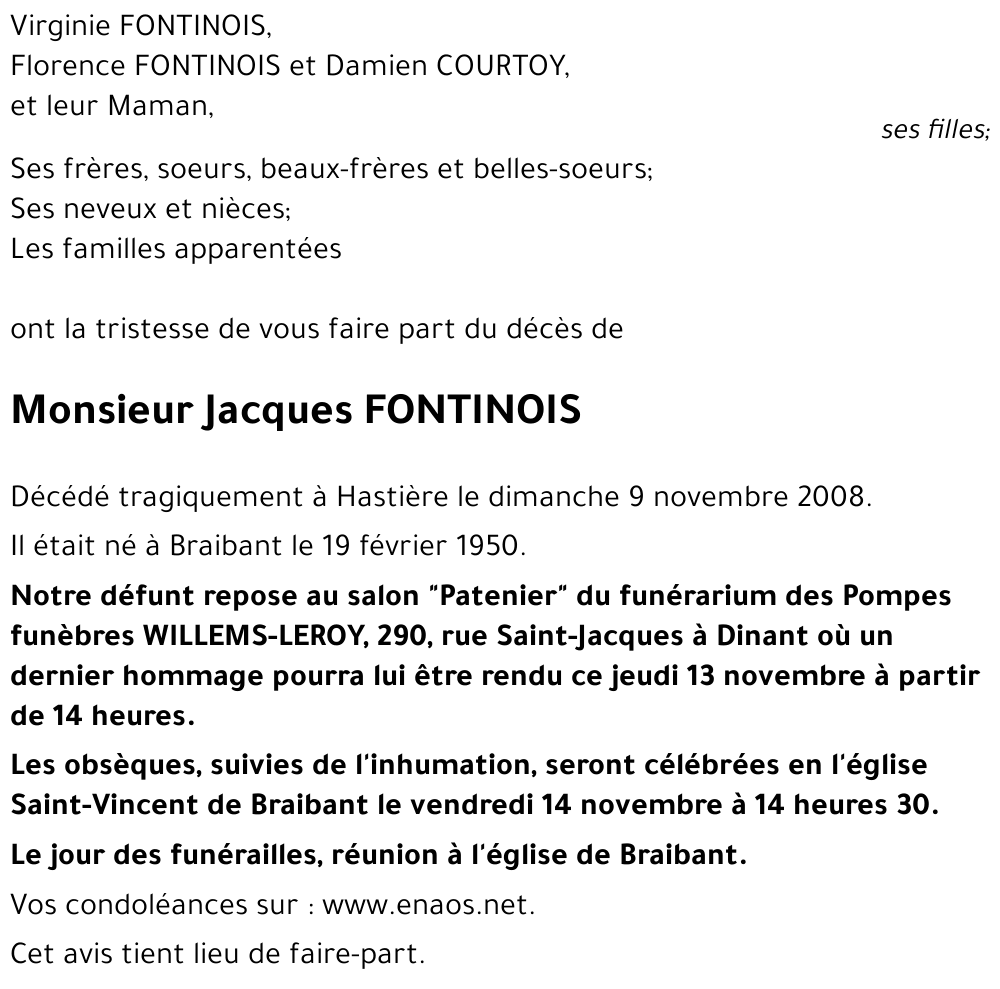 Jacques FONTINOIS