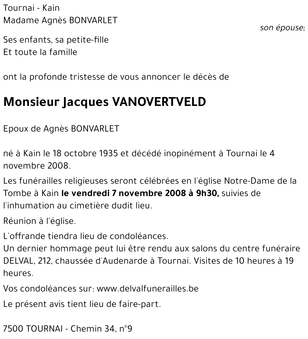 Jacques VANOVERTVELD