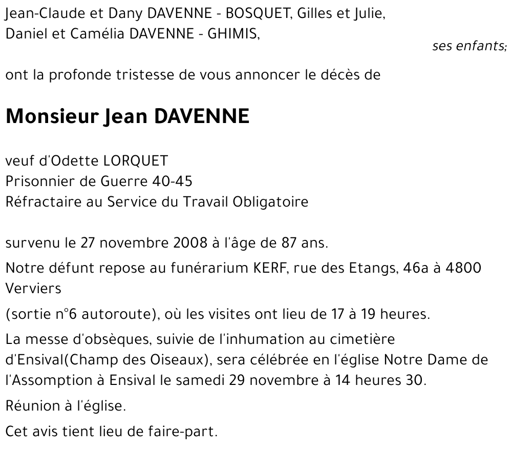 Jean DAVENNE