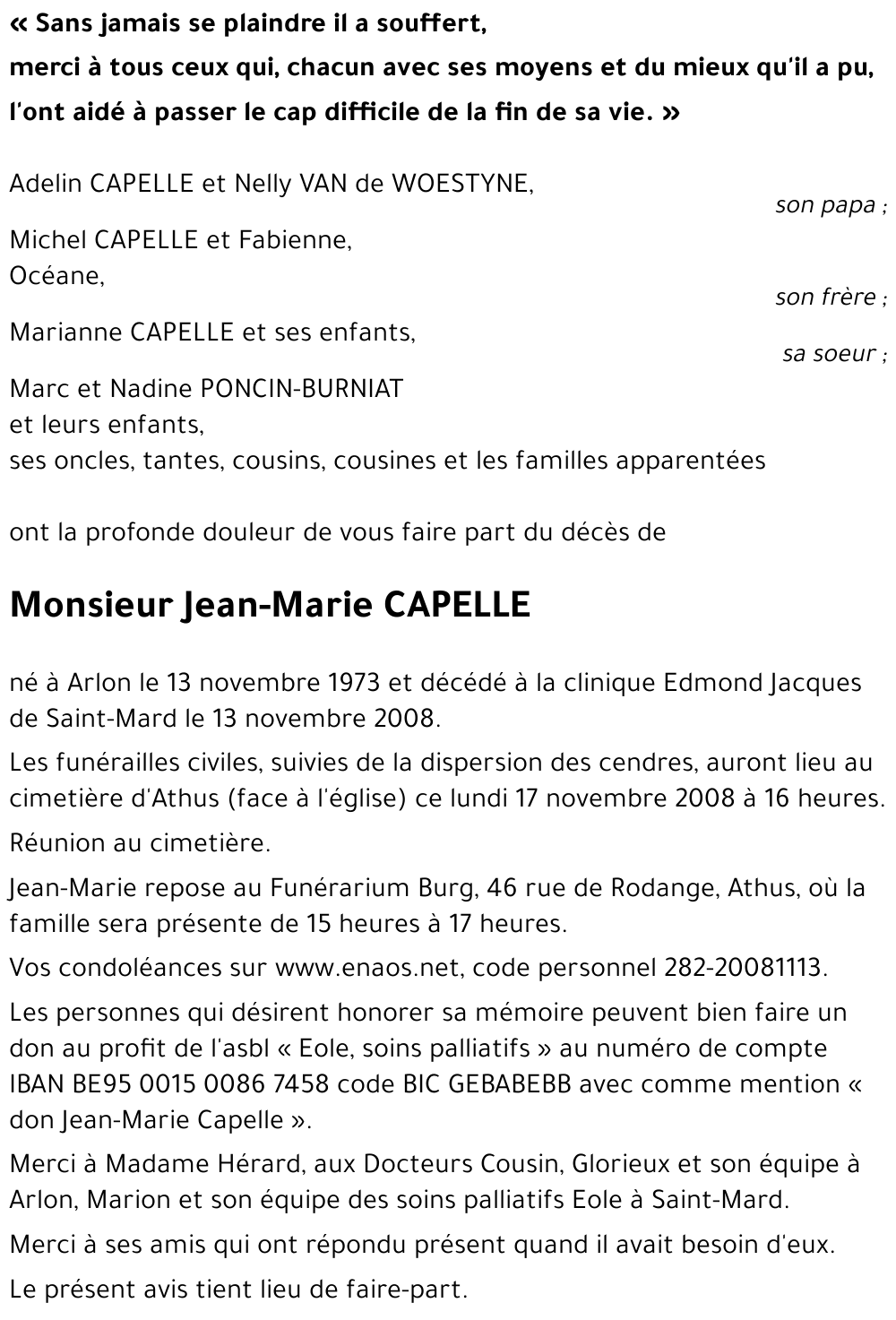 Jean-Marie CAPELLE