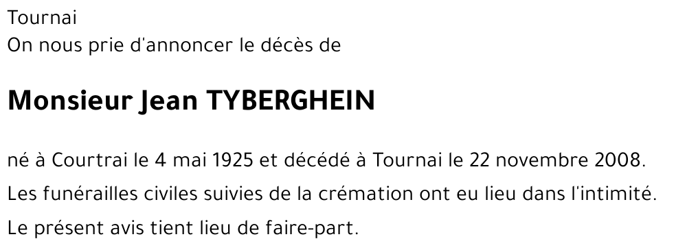 Jean TYBERGHEIN
