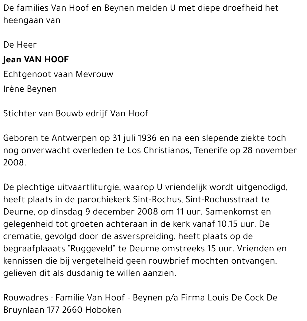 Jean Van Hoof