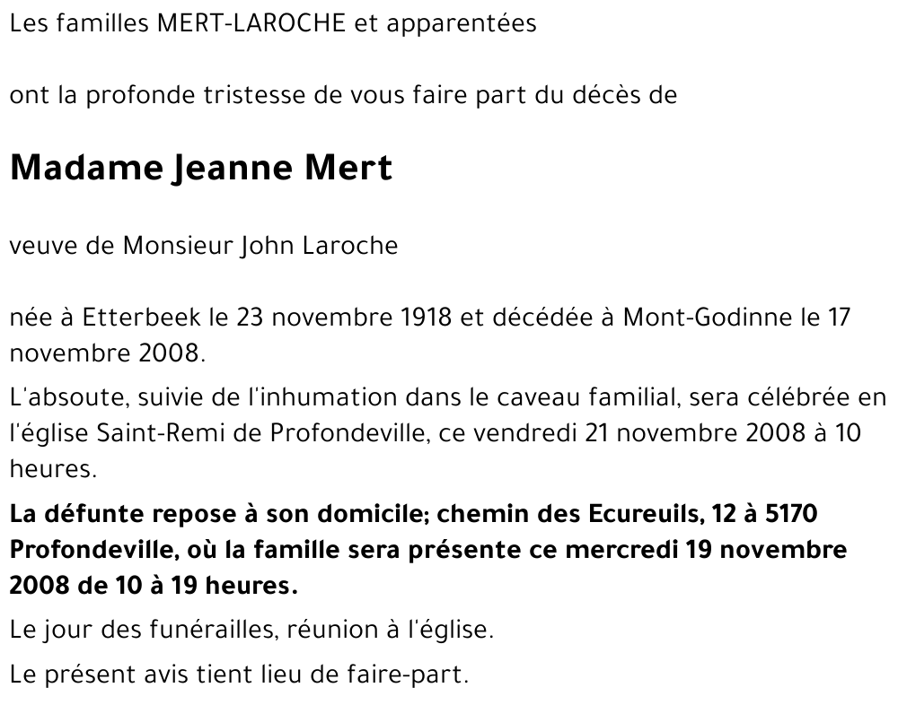 Jeanne Mert