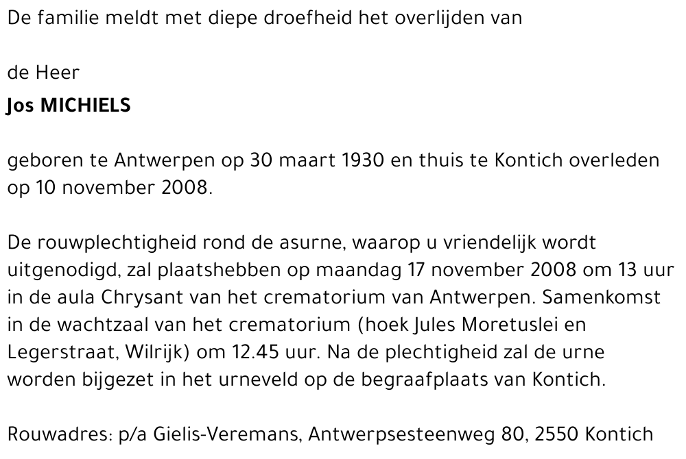 Jos Michiels
