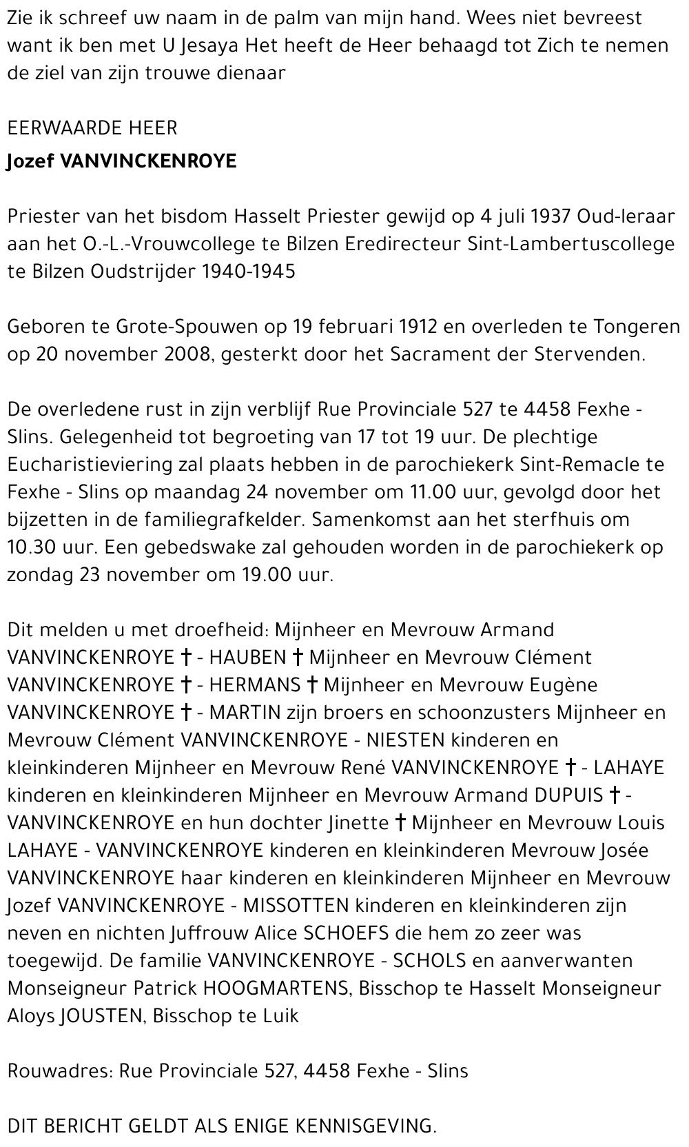 Jozef Vanvinckenroye