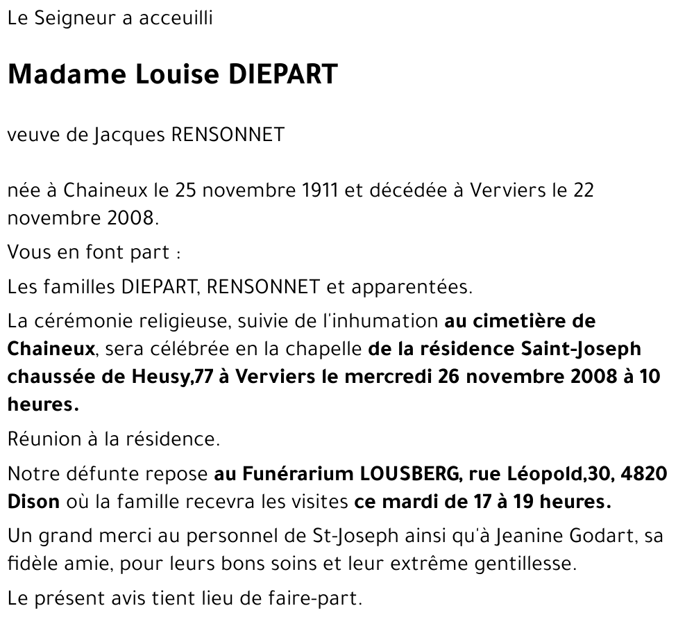 Louise DIEPART