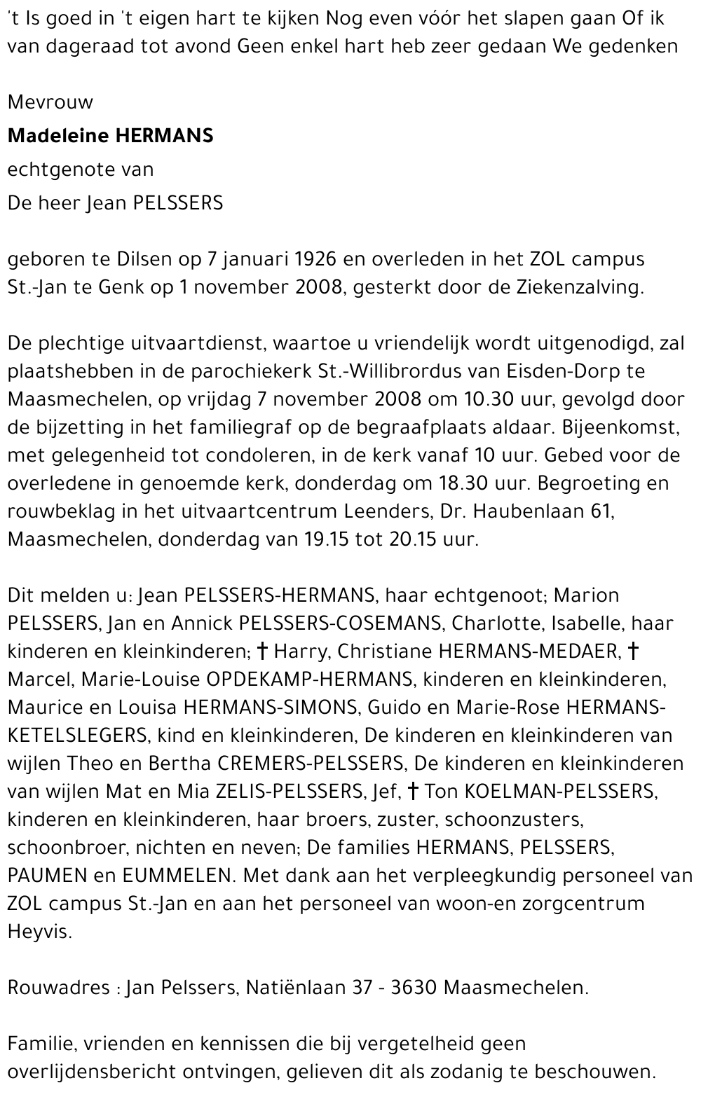 Madeleine Hermans