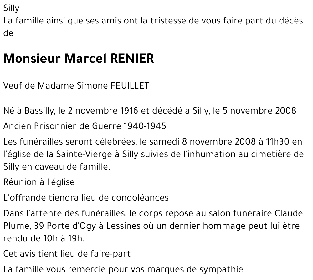 Marcel RENIER