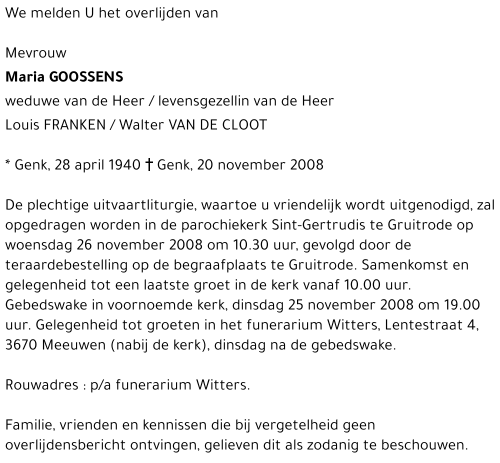 Maria Goossens
