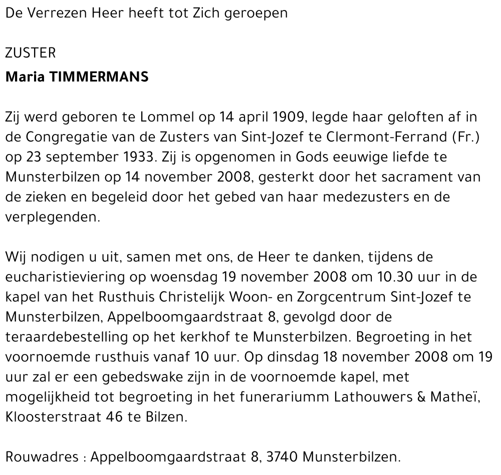 Maria Timmermans