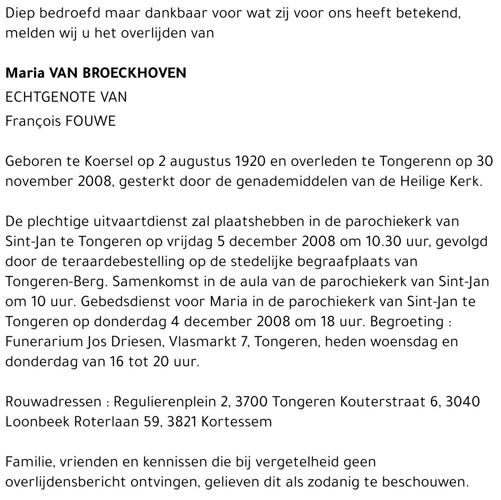 Maria Van Broeckhoven