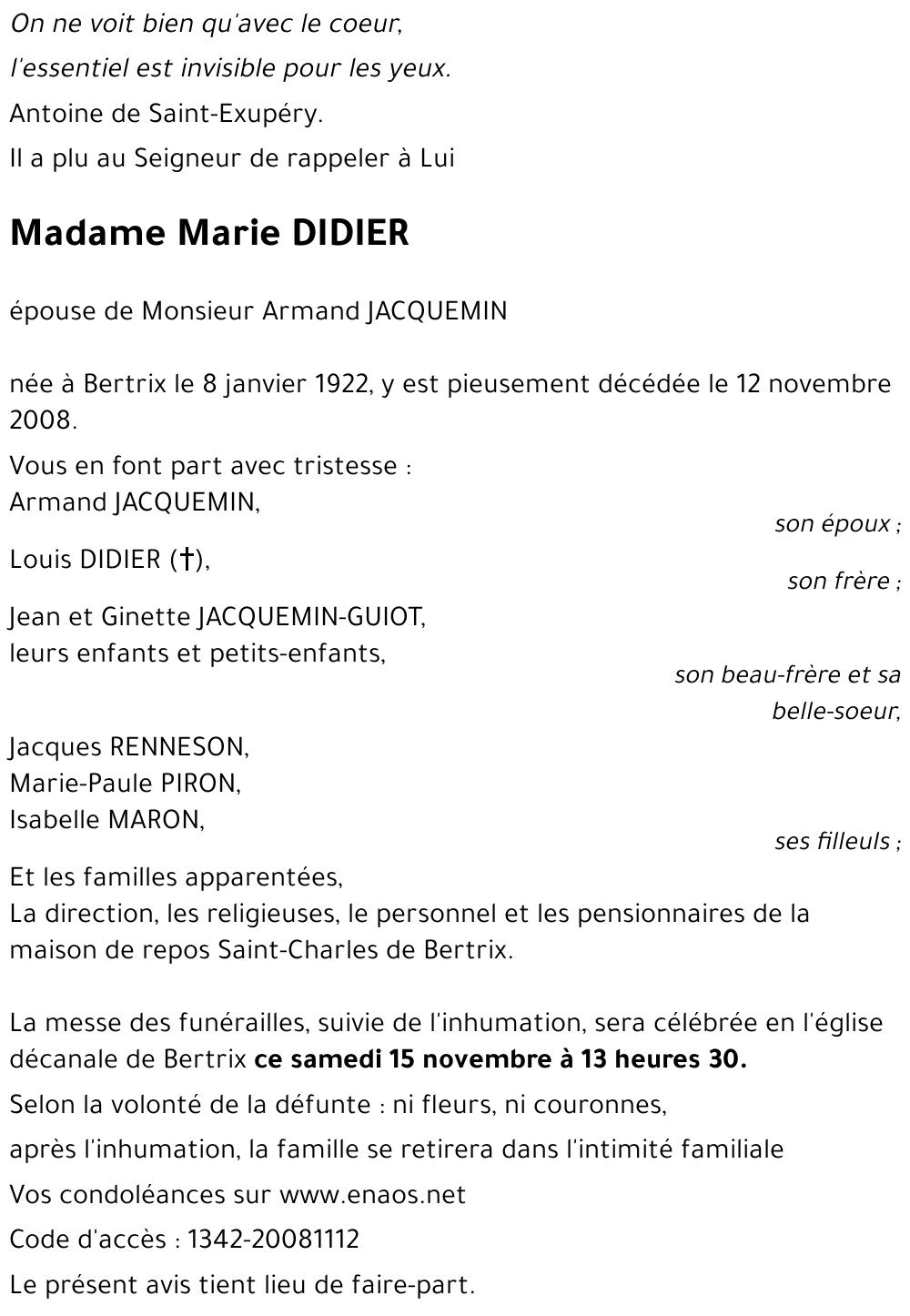 Marie DIDIER