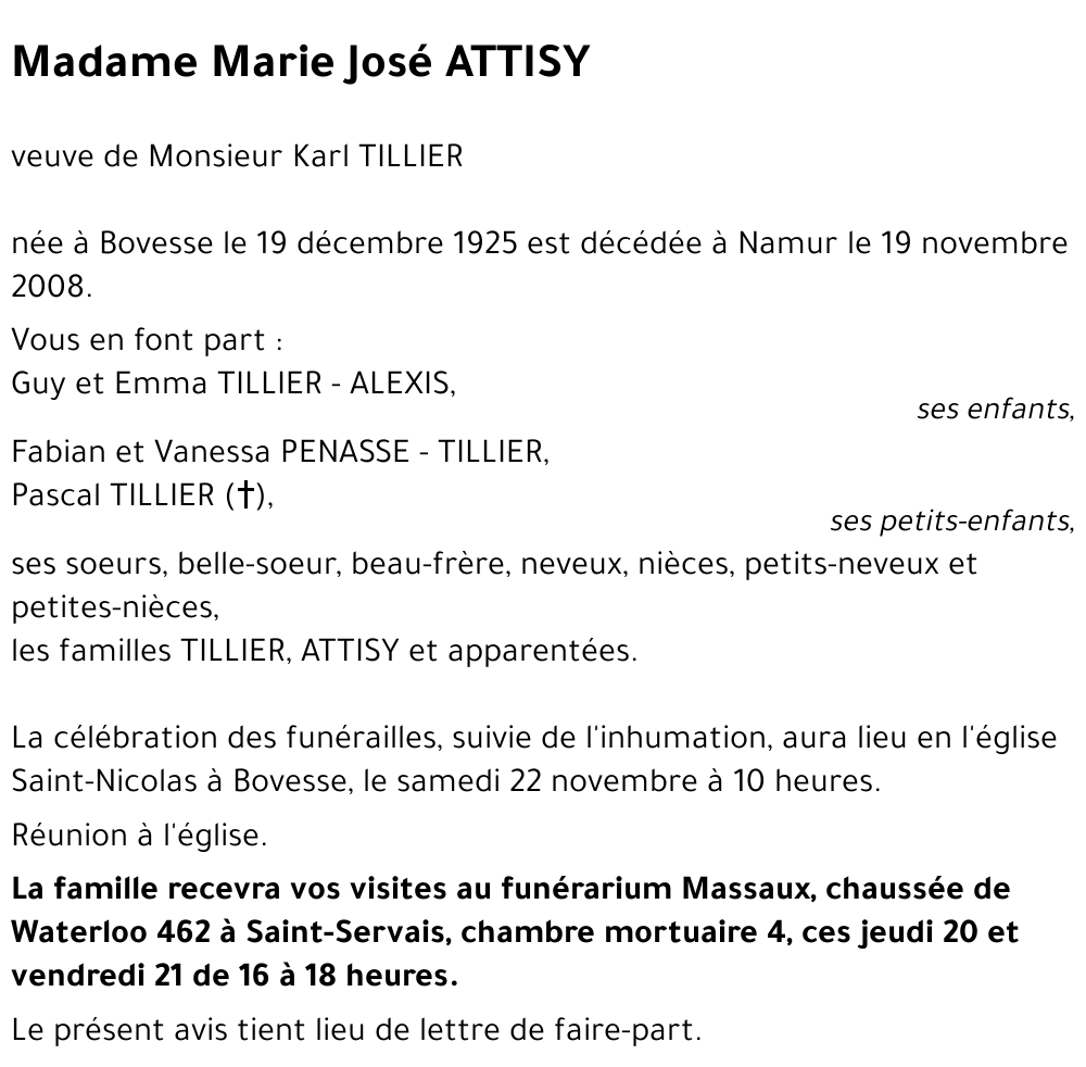 Marie José ATTISY