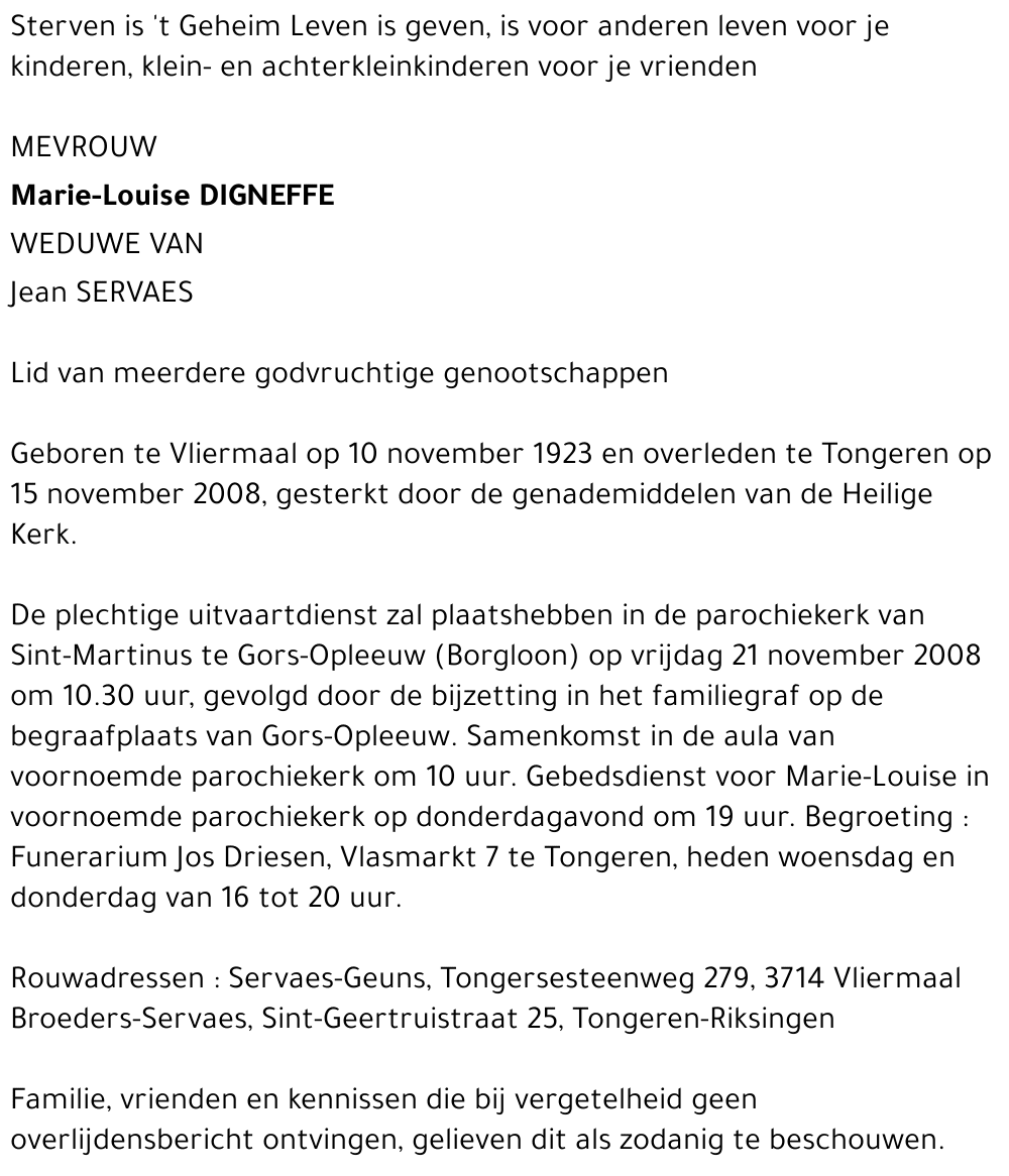 Marie-Louise Digneffe