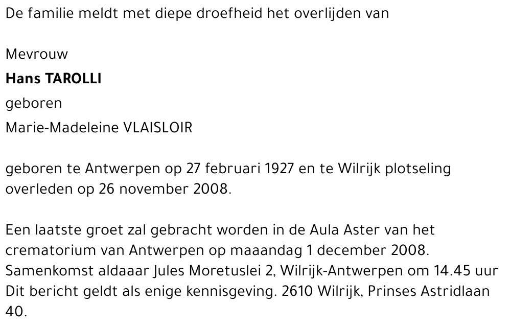 Marie-Madeleine Vlaisloir