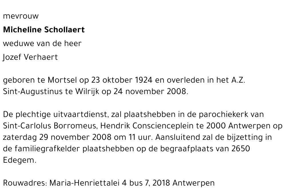 Micheline Schollaert