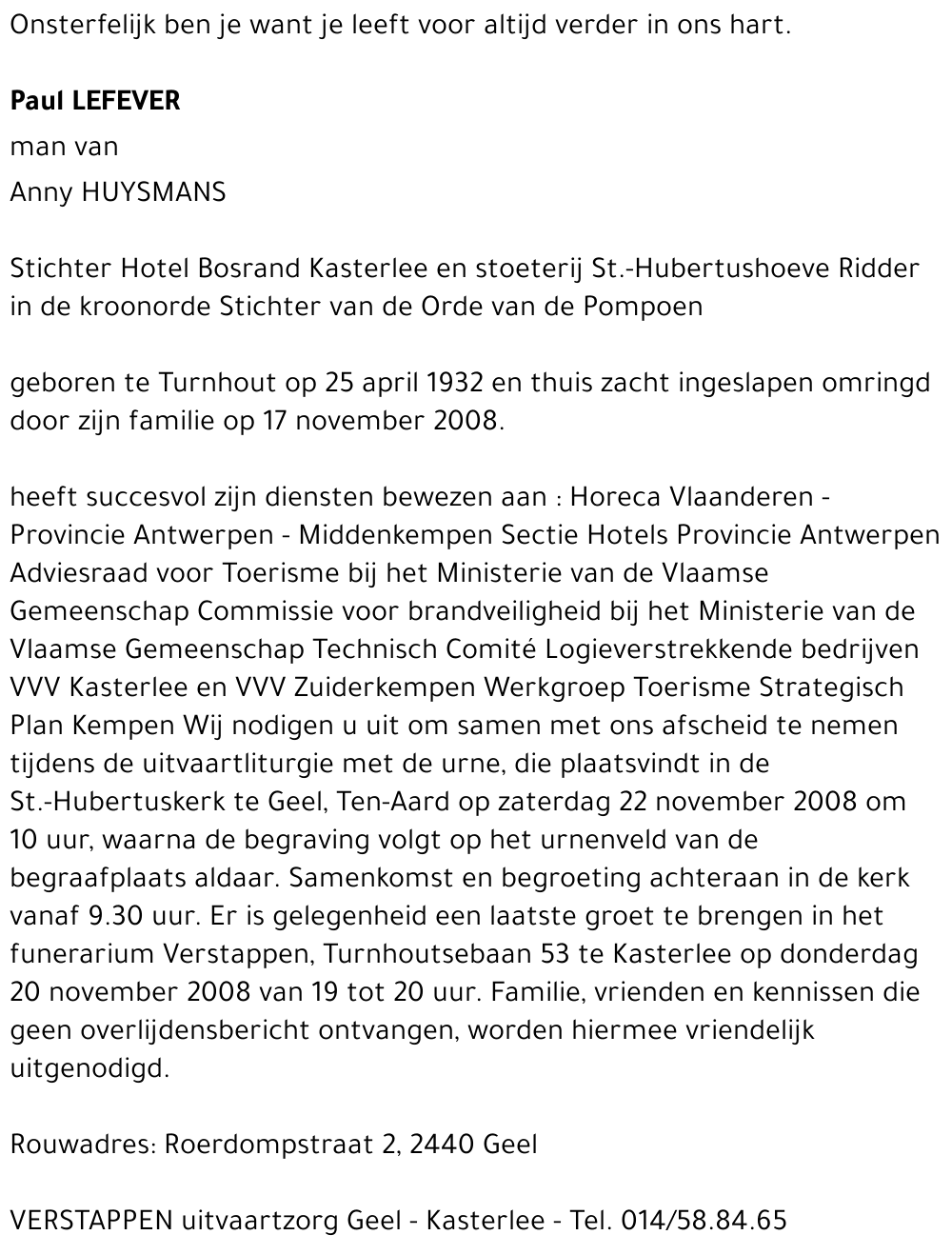 Paul LEFEVER