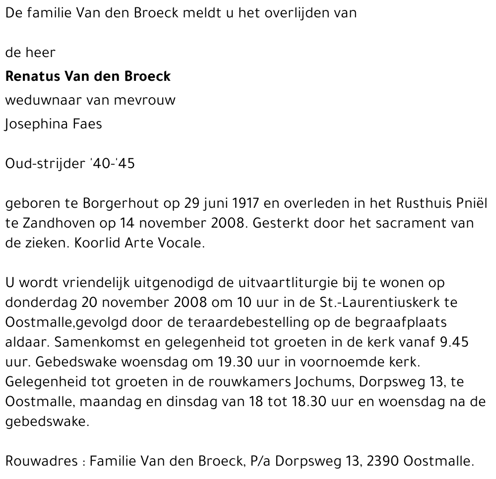 Renatus Van den Broeck