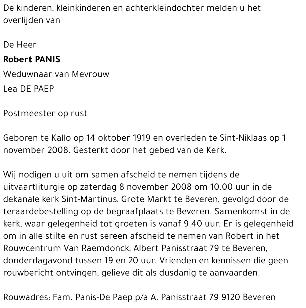 Robert Panis