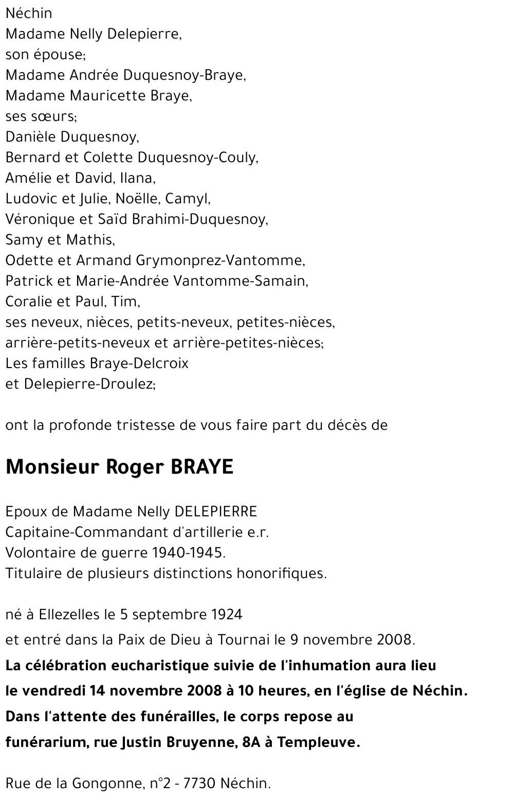 Roger BRAYE