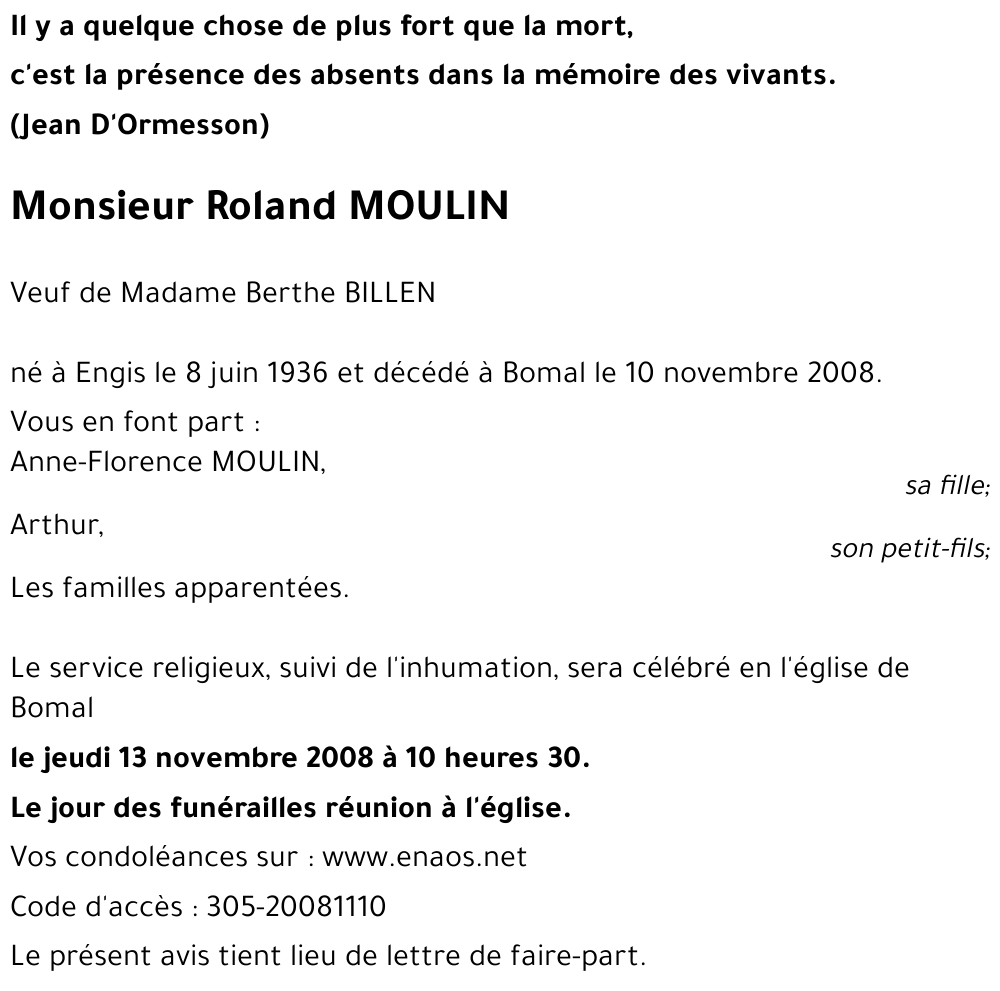 Roland MOULIN
