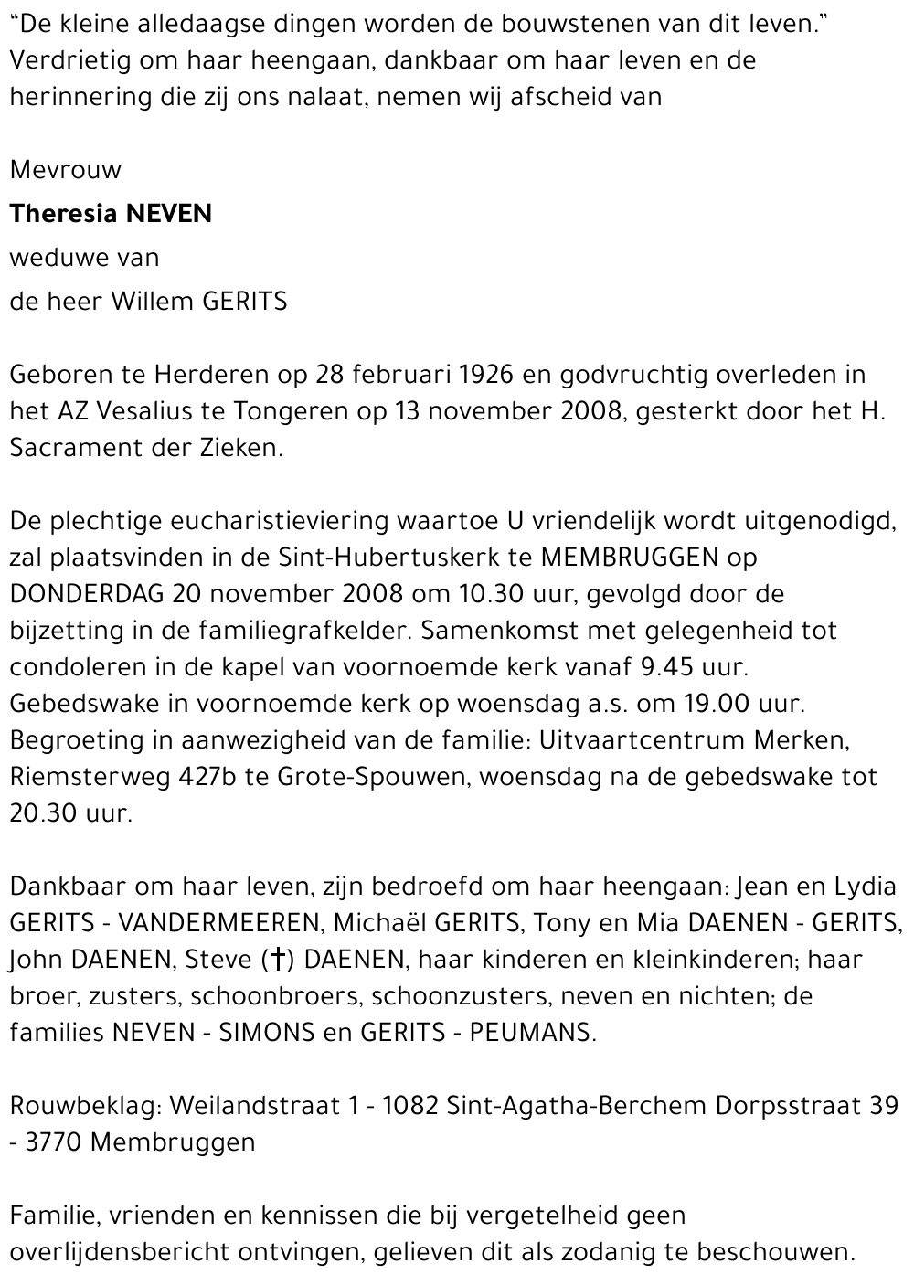 Theresia Neven
