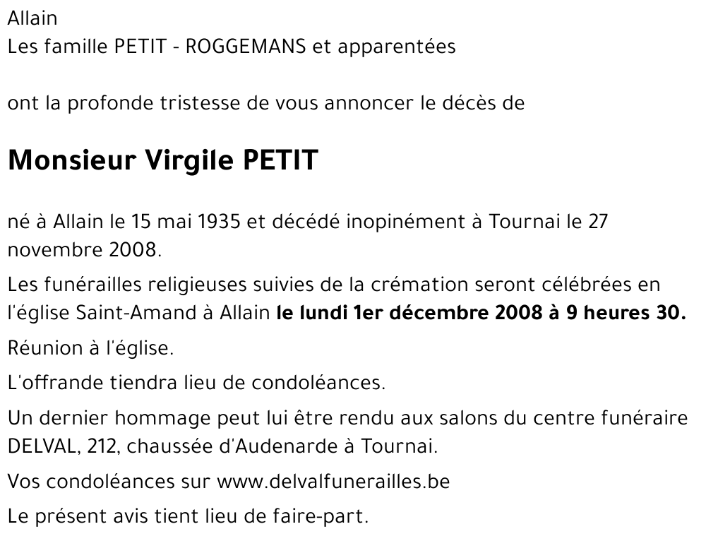 Virgile PETIT