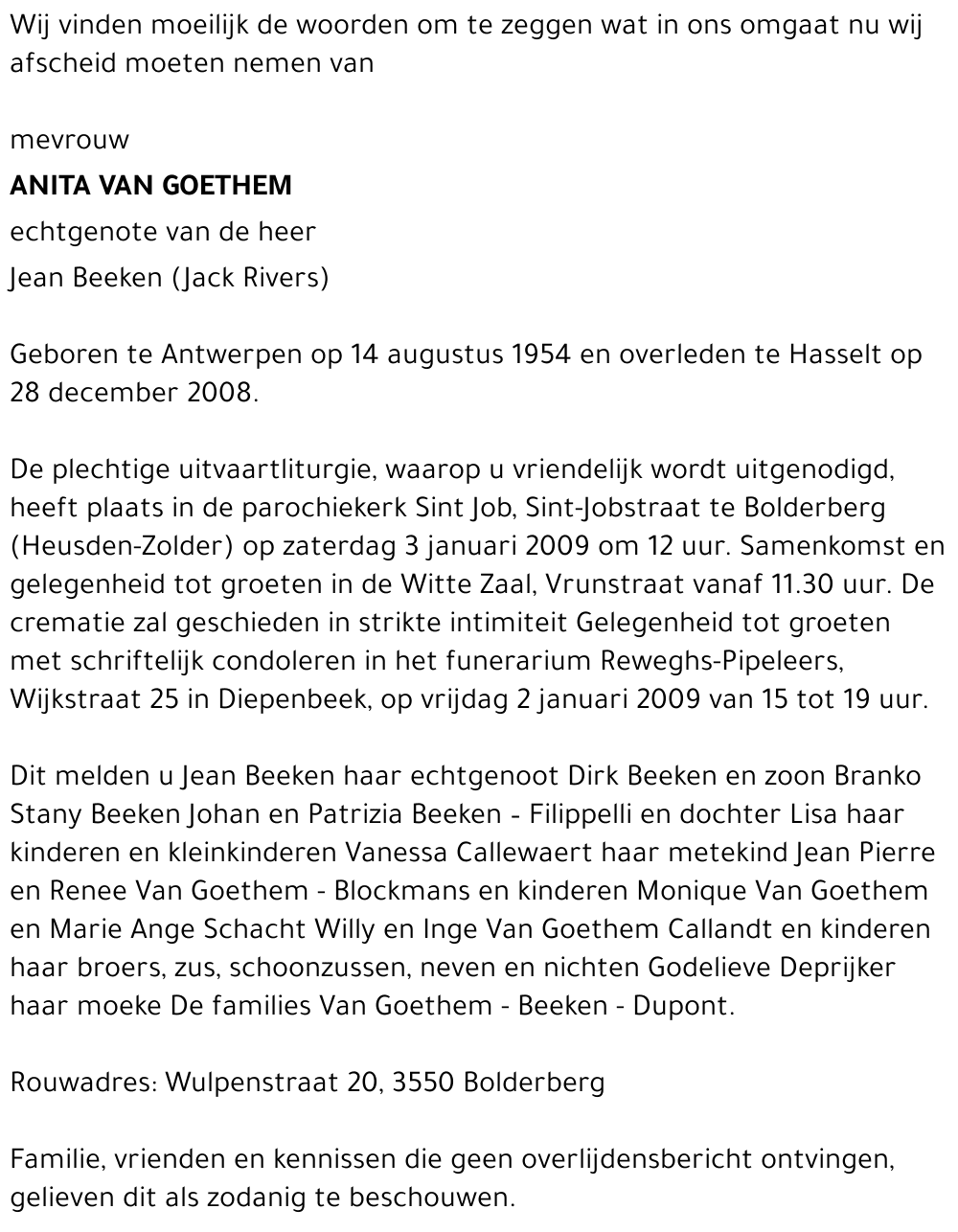 Anita Van Goethem