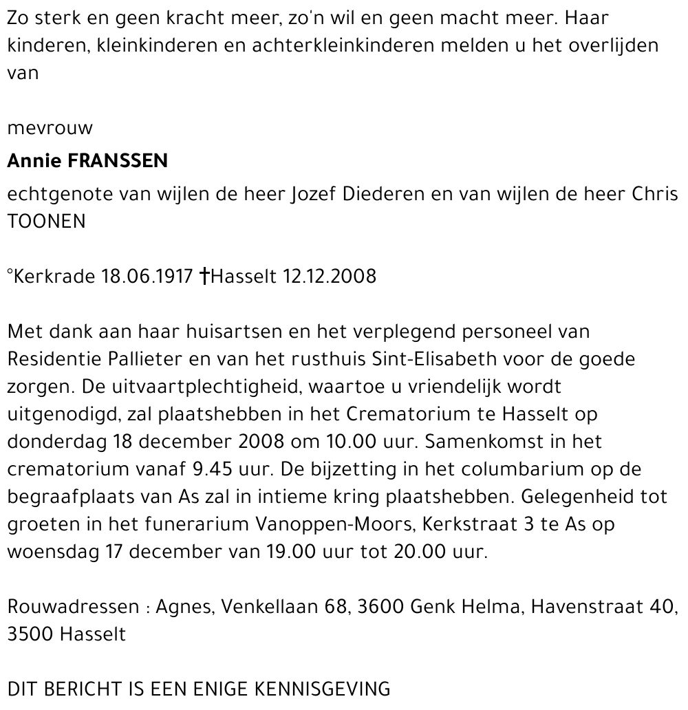 Annie Franssen