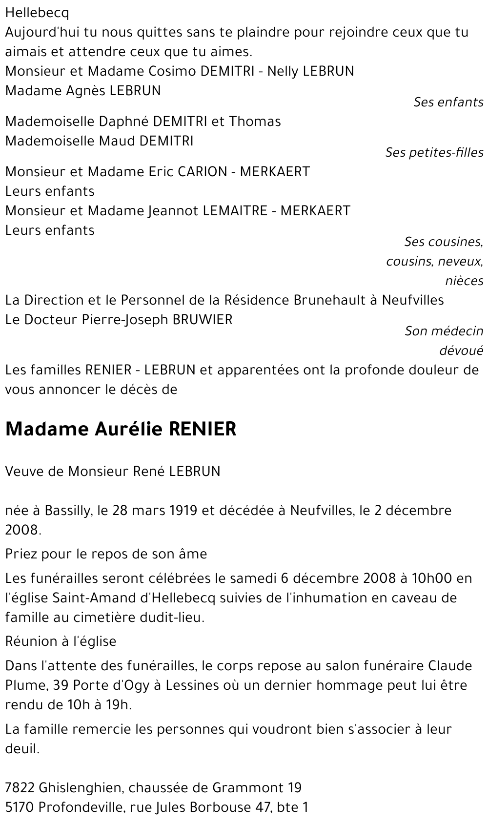 Aurélie RENIER