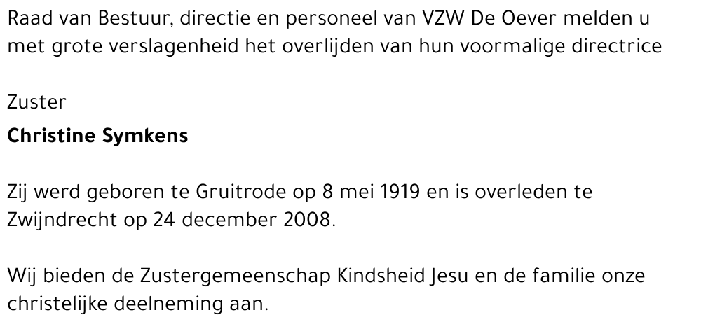 Christine Symkens