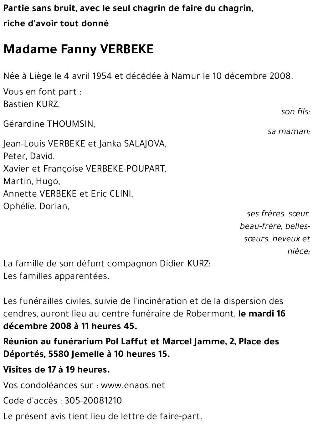 Fanny VERBEKE