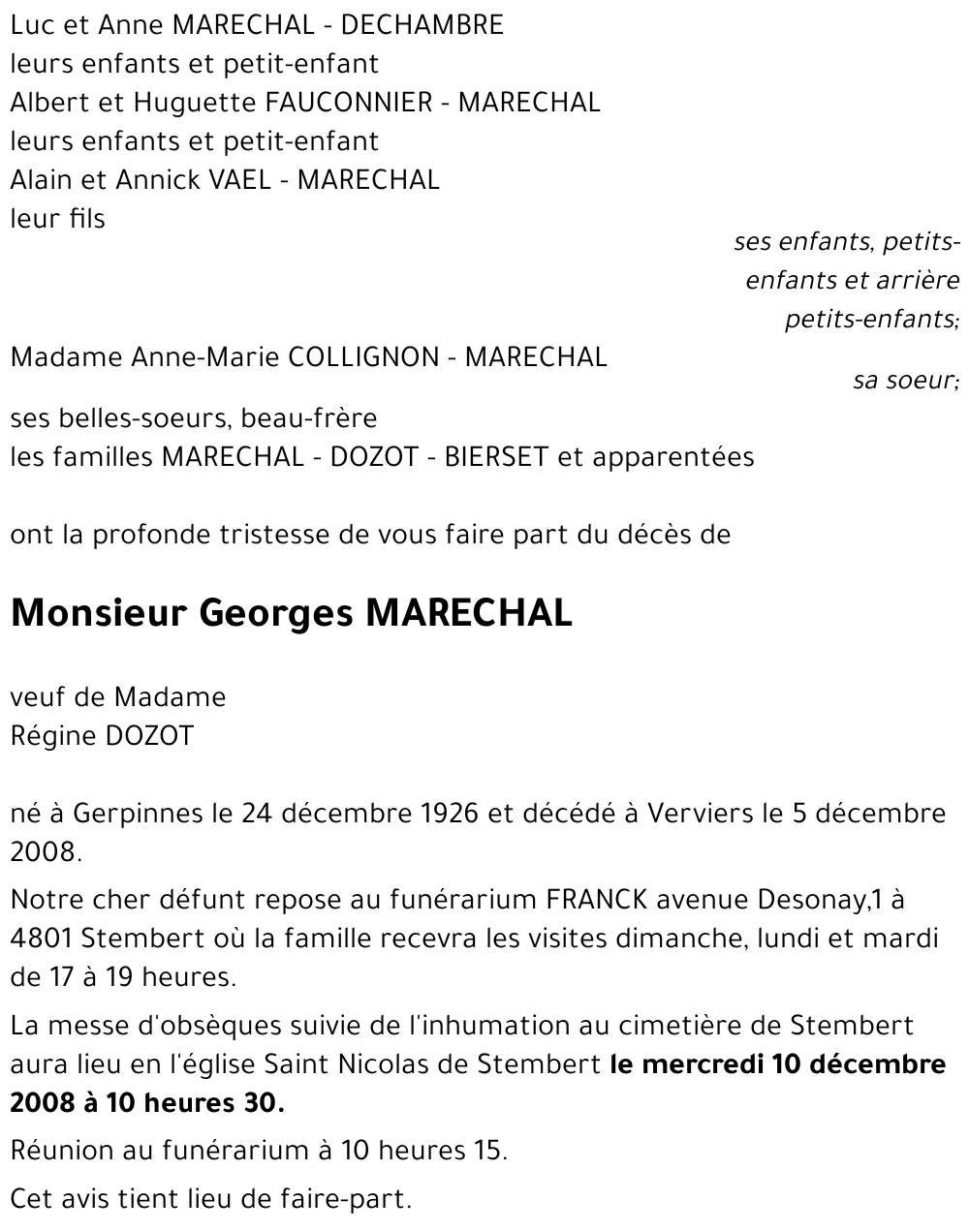 Georges MARECHAL