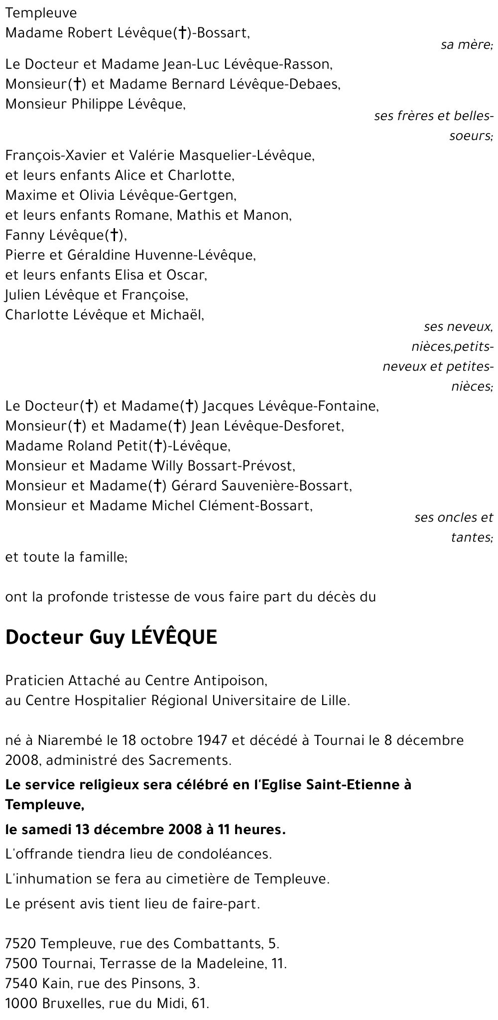 Guy LÉVÊQUE