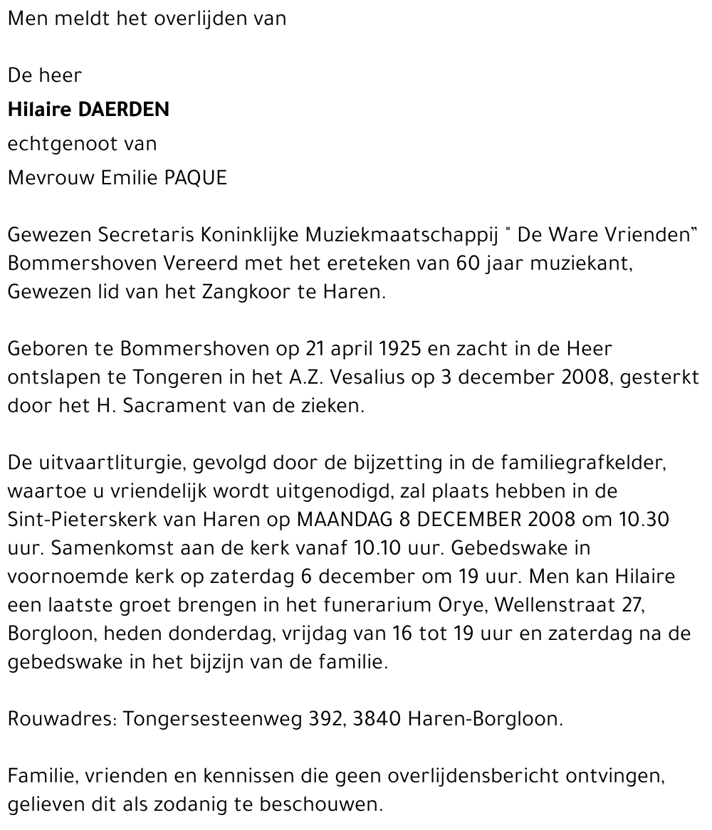 Hilaire Daerden