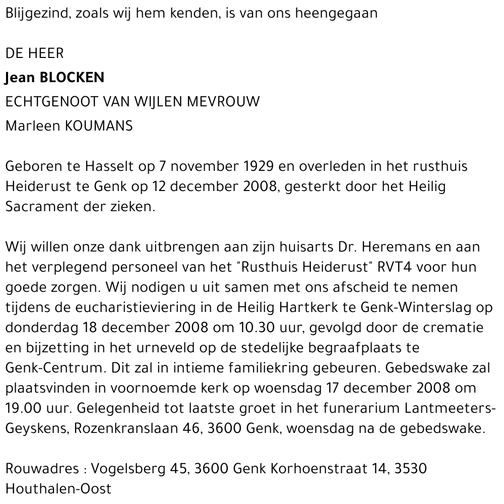Jean BLOCKEN