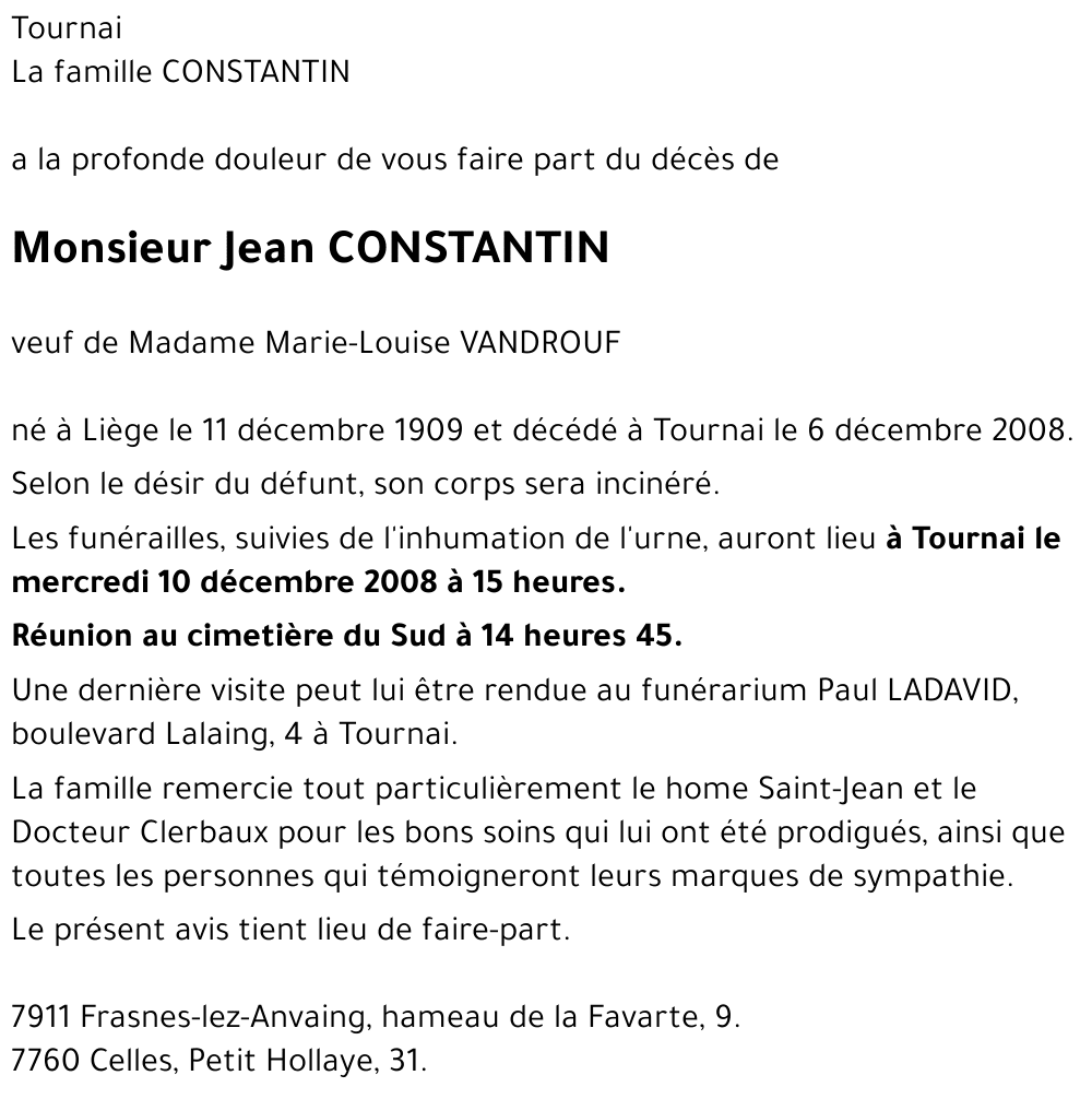 Jean CONSTANTIN