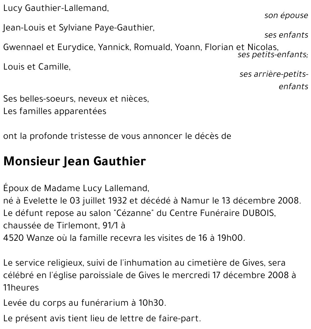 Jean Gauthier
