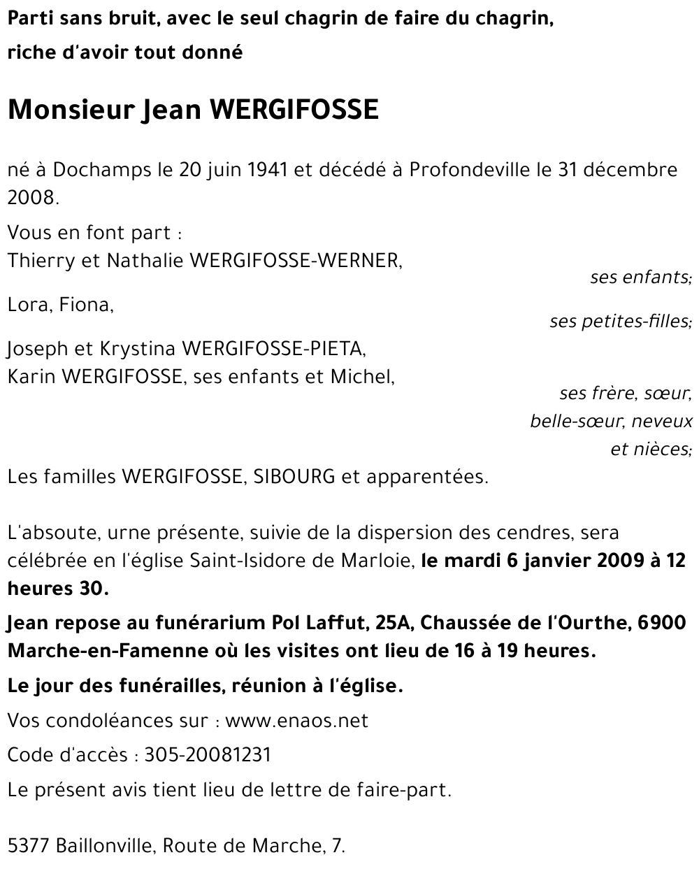 Jean WERGIFOSSE