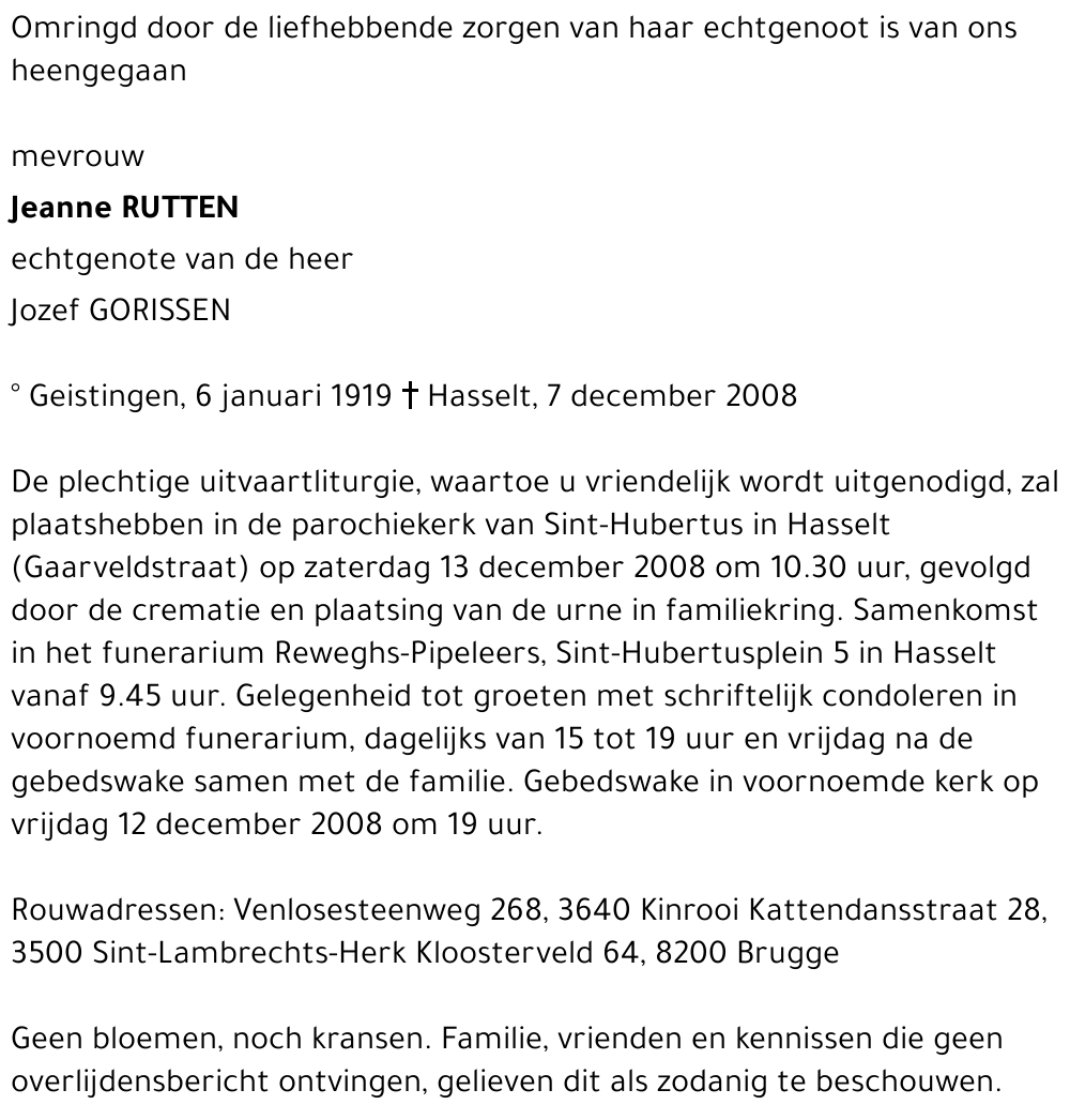 Jeanne Rutten
