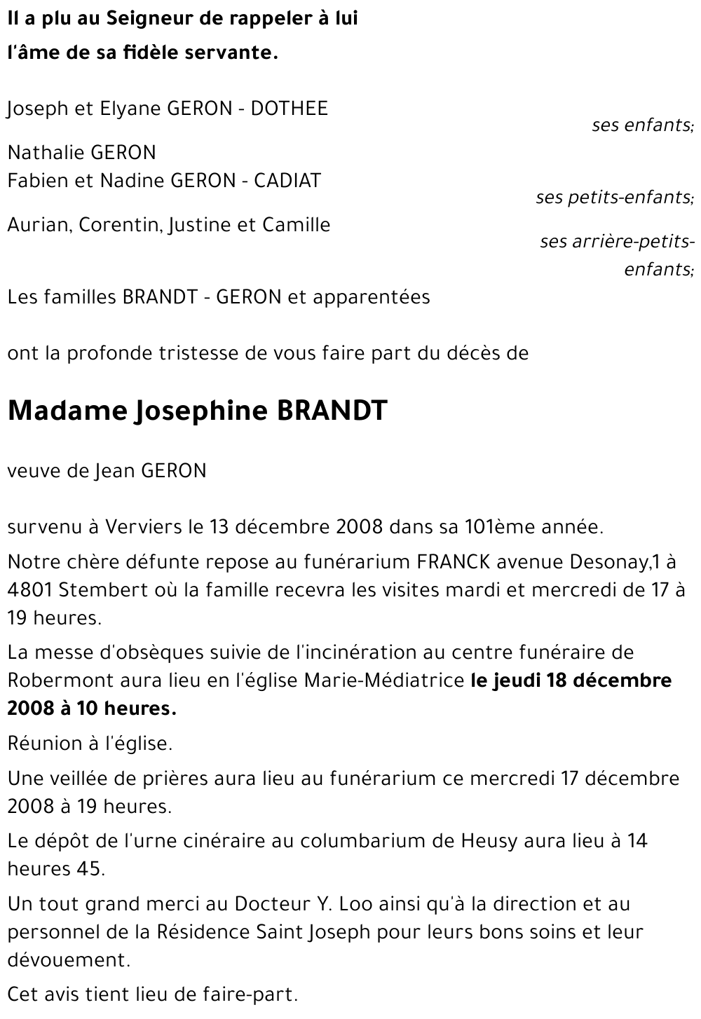 Josephine BRANDT