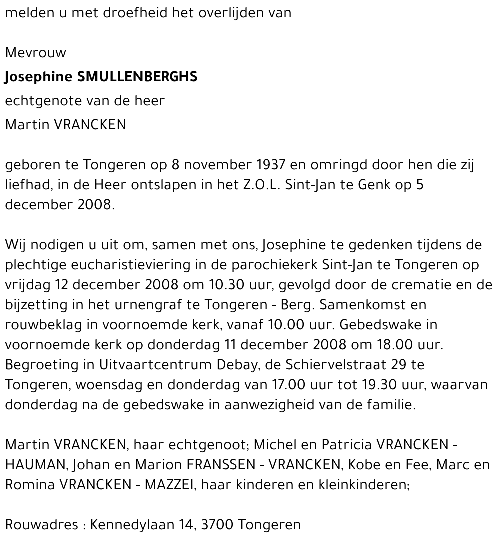 Josephine Smullenberghs