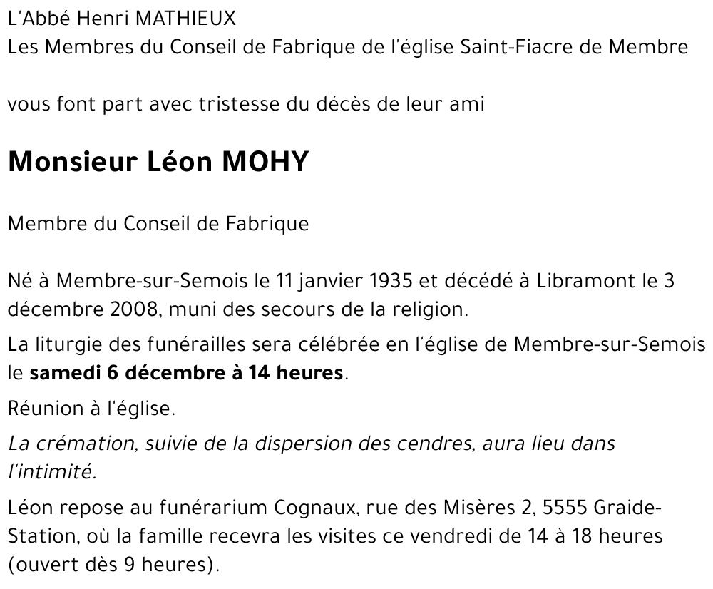 Léon MOHY