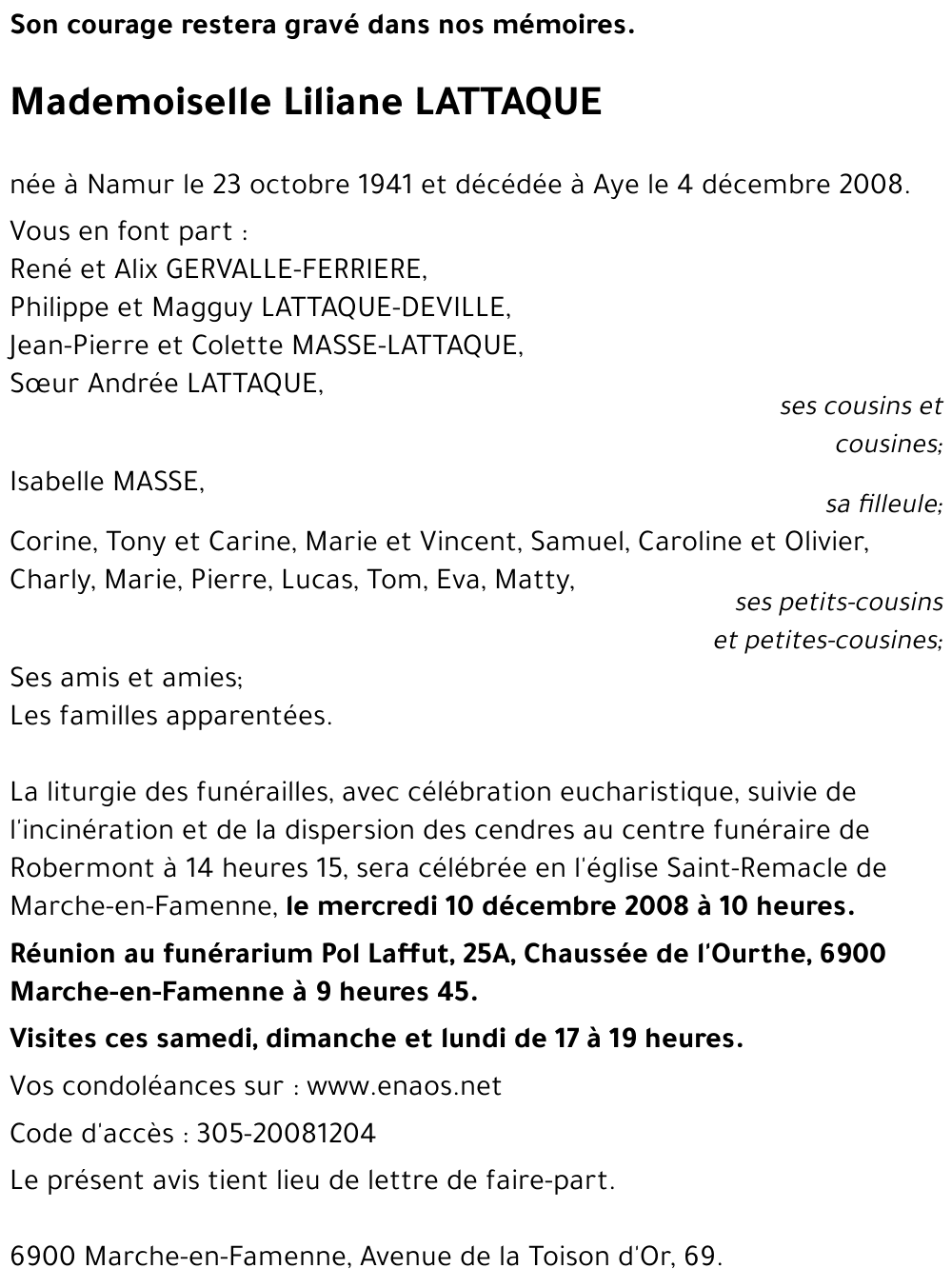 Liliane LATTAQUE