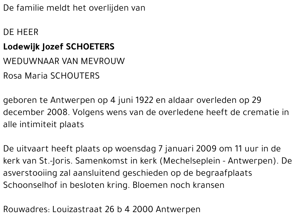 Lodewijk Jozef Schoeters
